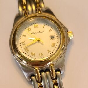 Eddie Bauer Long Band Two-Tone Ladies Bracelet Watch in Gold and Silver